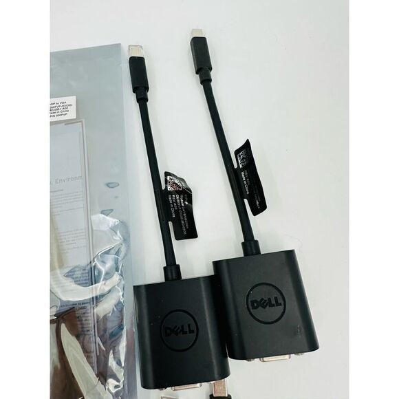 13 NEW Genuine Dell 00FVP (DAYBNBC084) Mini Display Port mDP to VGA Adapters - Picture 2 of 6